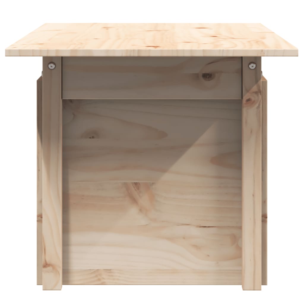 Solid Wood Pine Garden Table 100x50x75 cm - Natural Elegance