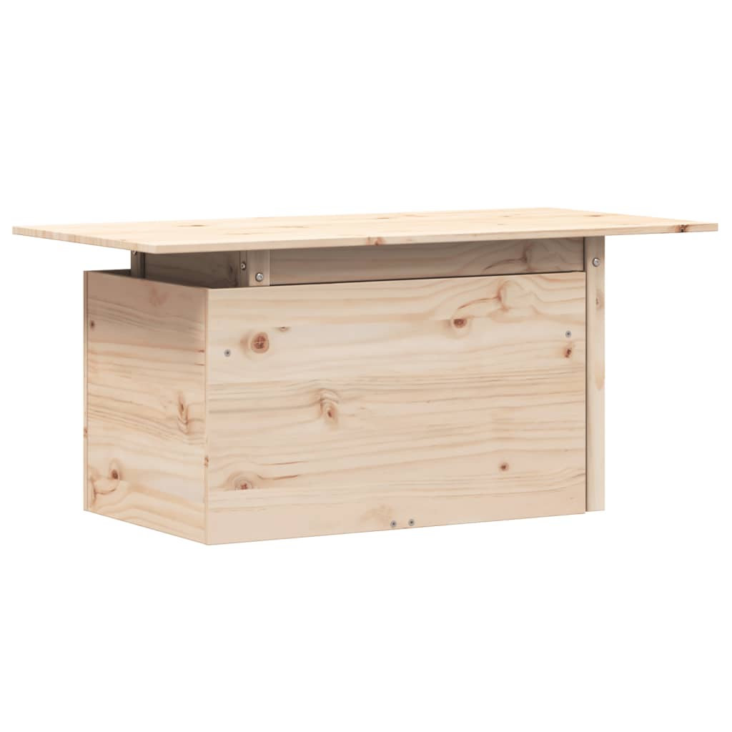 Solid Wood Pine Garden Table 100x50x75 cm - Natural Elegance