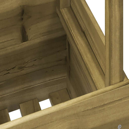 Impregnated Pine Wood Garden Table 100x50x75 cm