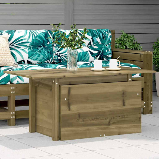Impregnated Pine Wood Garden Table 100x50x75 cm