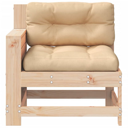 Solid Wood Pine Garden Sofa with Cushions - Comfort & Elegance
