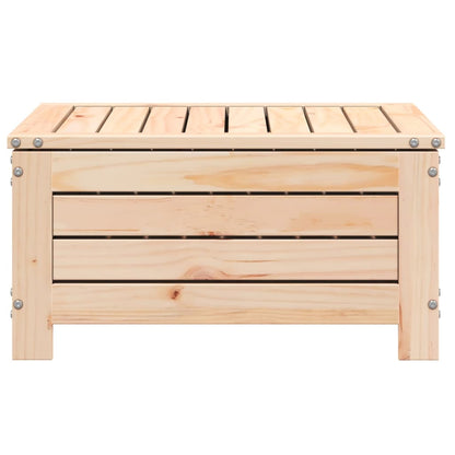 Solid Pine Garden Footstool with Cushion - Durable & Stylish