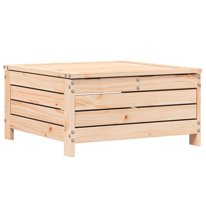 Solid Pine Garden Footstool with Cushion - Durable & Stylish