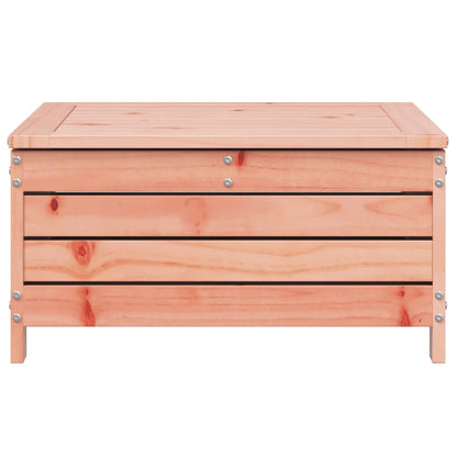 Solid Wood Garden Footstool with Cushion - Douglas Fir Design