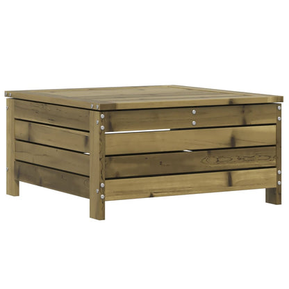 Pine Wood Garden Footstool with Cushion - Durable & Stylish