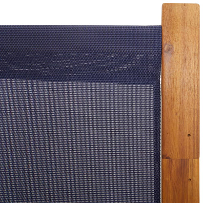 Dark Blue 3-Panel Room Divider - Stylish Privacy Screen 210x180 cm