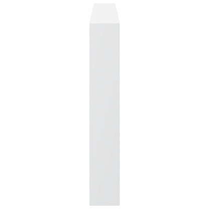 LED Headboard Cabinet White 180x17x102 cm - Stylish Storage Solution