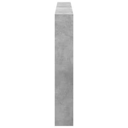 LED Headboard Cabinet, Concrete Grey - 180x17x102 cm