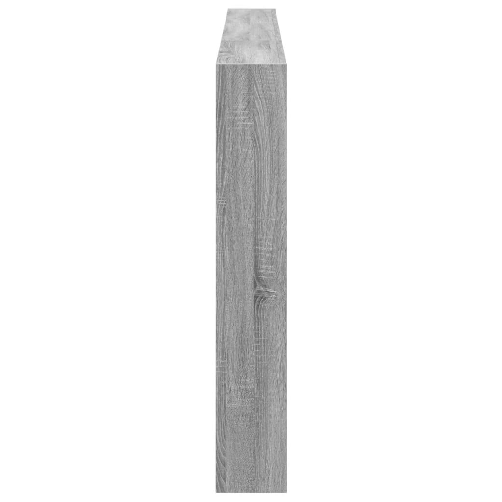 LED Grey Sonoma Headboard Cabinet, 220x17x102 cm - Stylish Storage