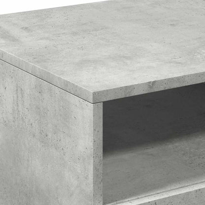 Coffee Table with LED Lights Concrete Grey 90x49x40 cm