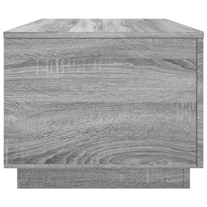 Coffee Table with LED Lights Grey Sonoma 90x50x40 cm