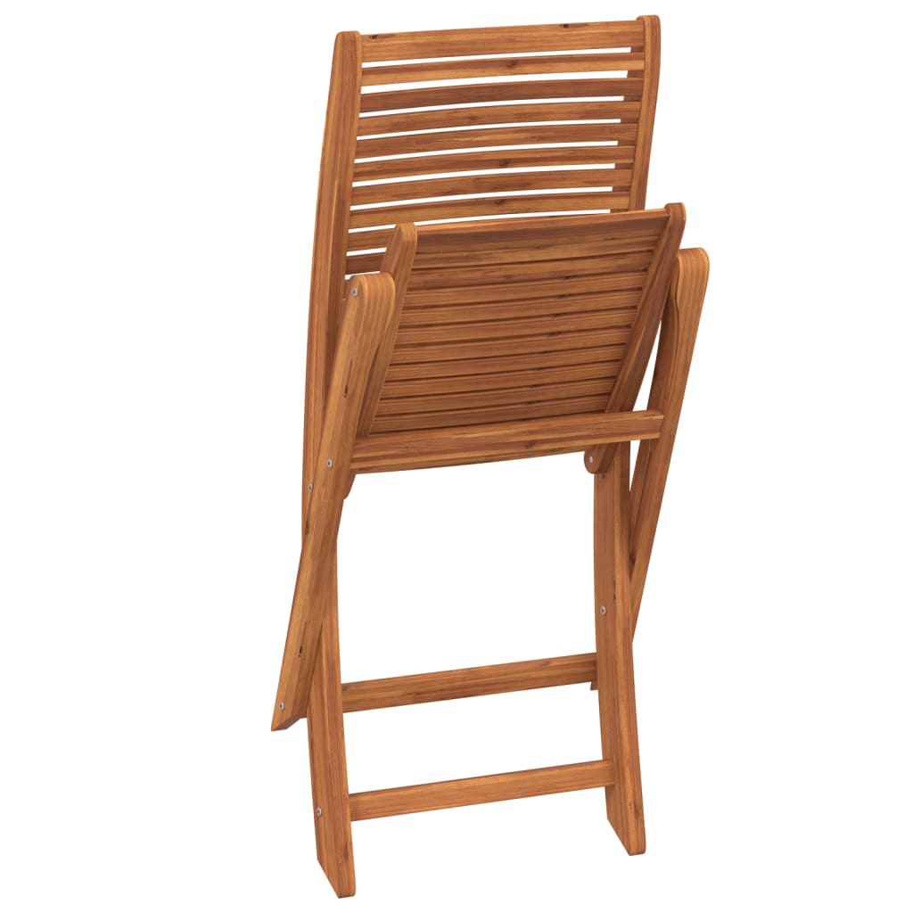 Folding Garden Chairs 4 pcs Solid Wood Acacia