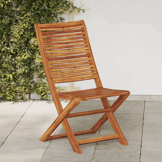 Folding Garden Chairs 4 pcs Solid Wood Acacia