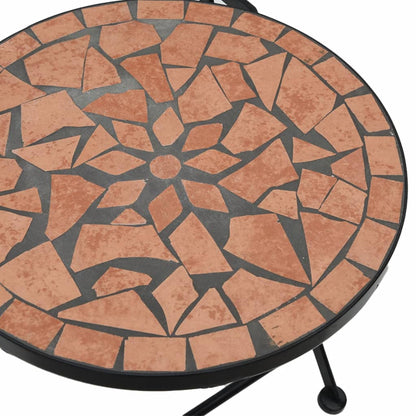 Foldable Bistro Chairs 2pcs, Terracotta Ceramic - Stylish & Practical