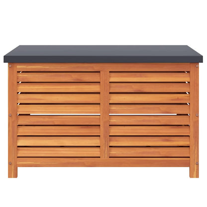 Solid Wood Eucalyptus Garden Storage Box 90x48x55 cm