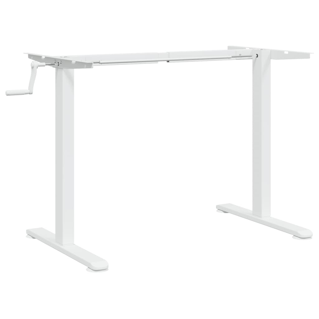 Adjustable White Steel Standing Desk Frame (94-135)x60x(70-114)cm