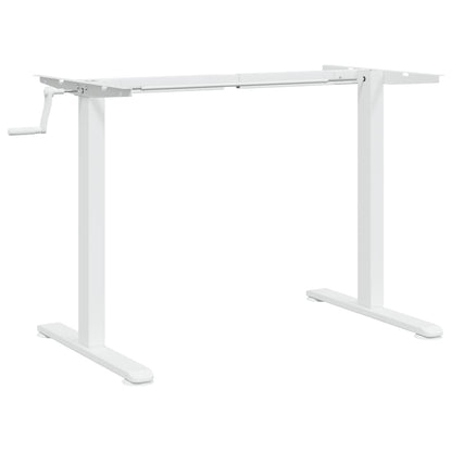 Adjustable White Steel Standing Desk Frame (94-135)x60x(70-114)cm