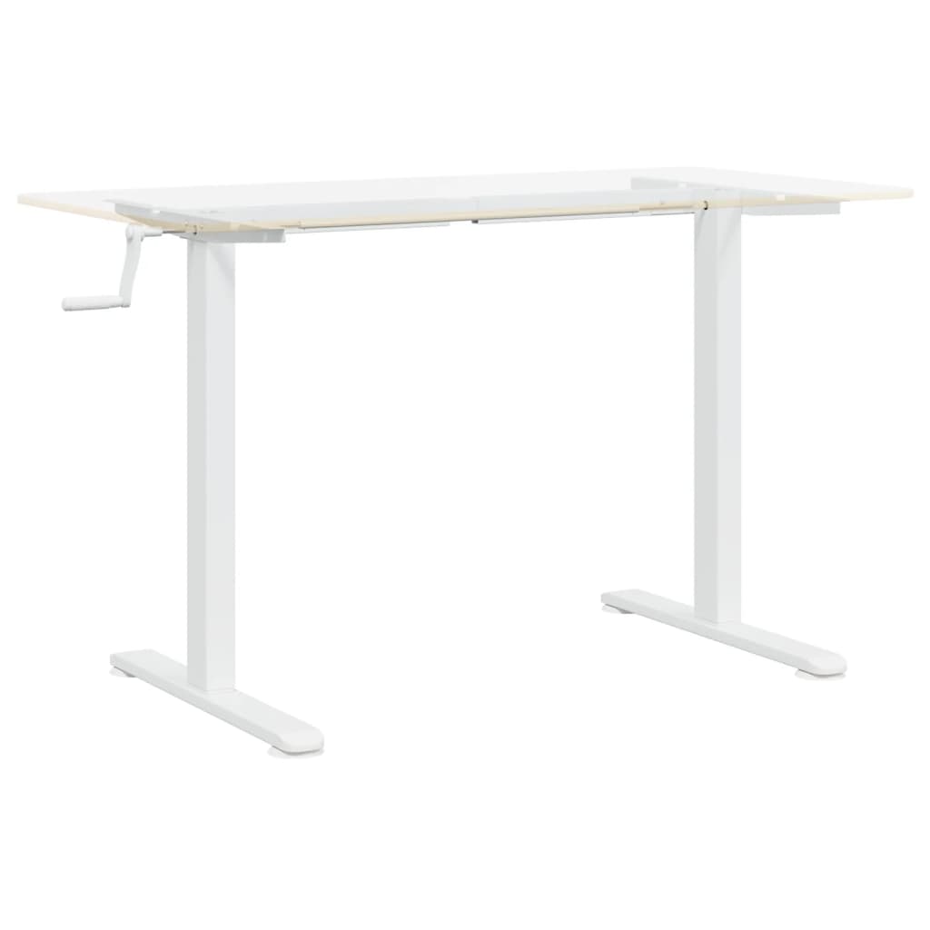 Adjustable White Steel Standing Desk Frame (94-135)x60x(70-114)cm