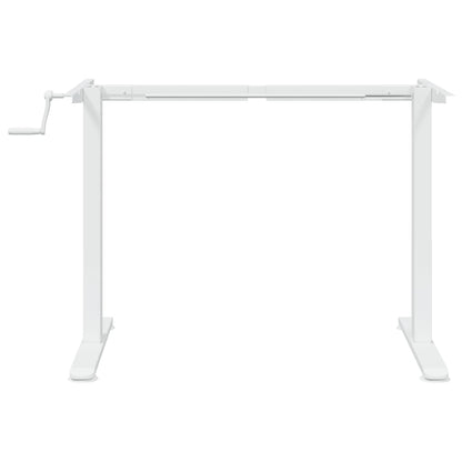Adjustable White Steel Standing Desk Frame (94-135)x60x(70-114)cm