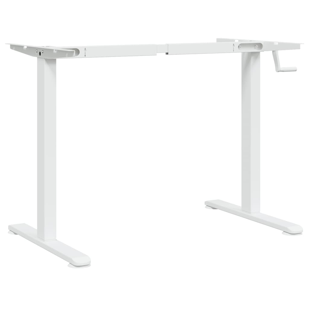 Adjustable White Steel Standing Desk Frame (94-135)x60x(70-114)cm