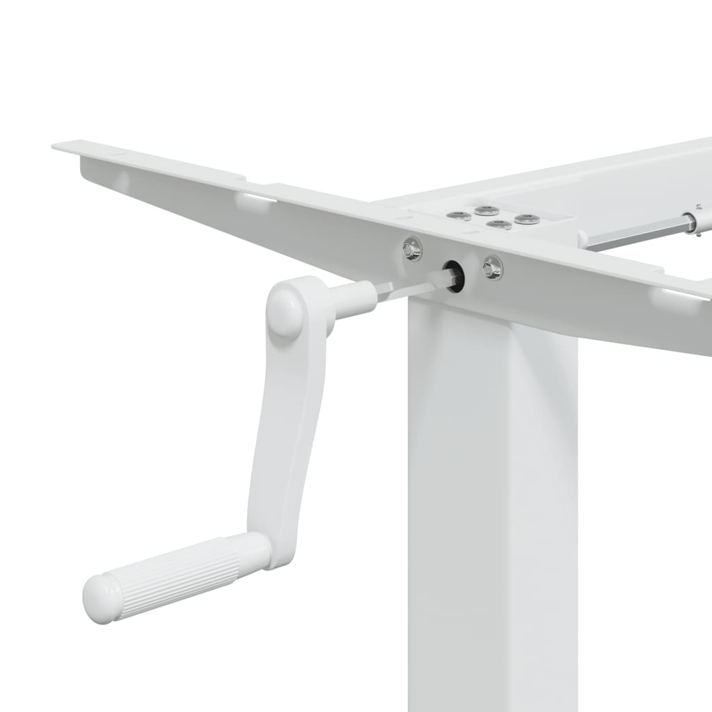 Adjustable White Steel Standing Desk Frame (94-135)x60x(70-114)cm