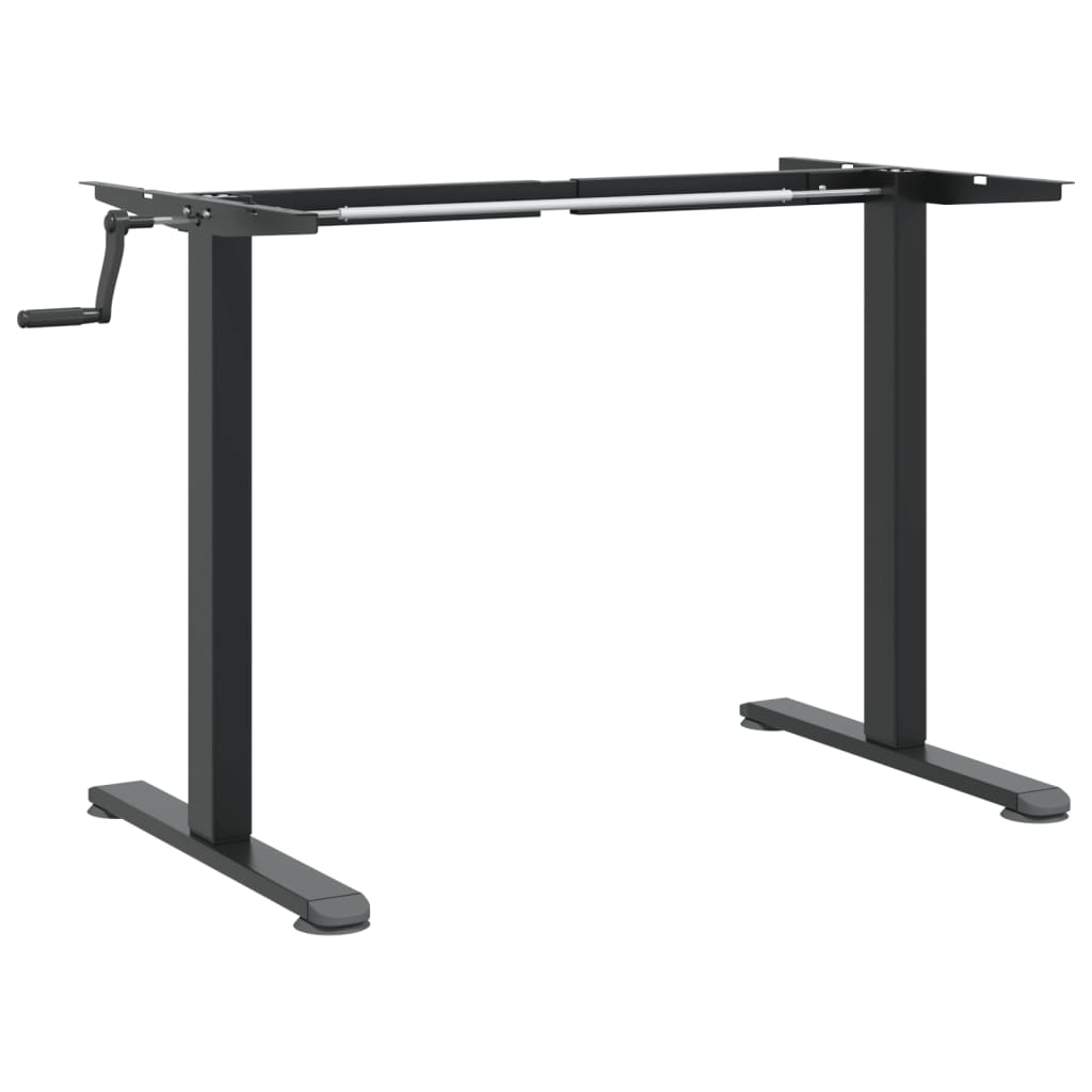 Adjustable Black Steel Standing Desk Frame (94-135)x60x(70-114) cm