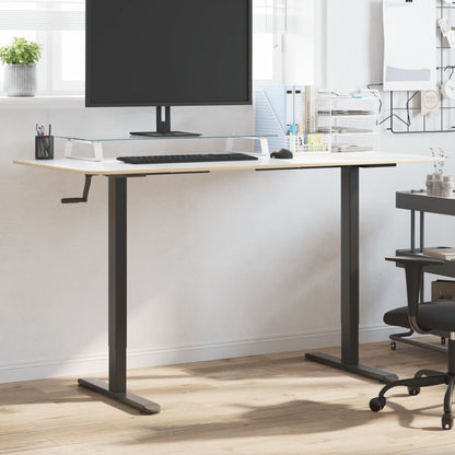 Adjustable Black Steel Standing Desk Frame (94-135)x60x(70-114) cm
