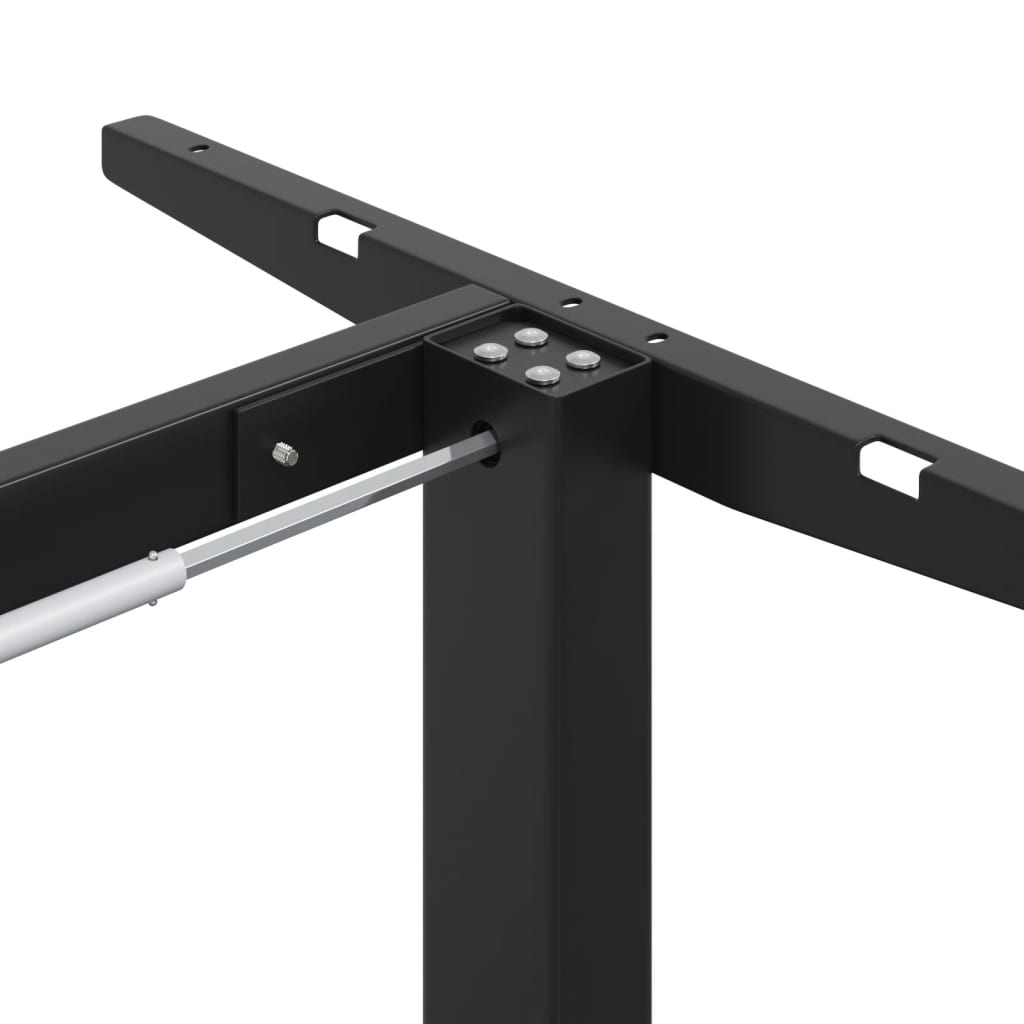 Adjustable Black Steel Standing Desk Frame (94-135)x60x(70-114) cm