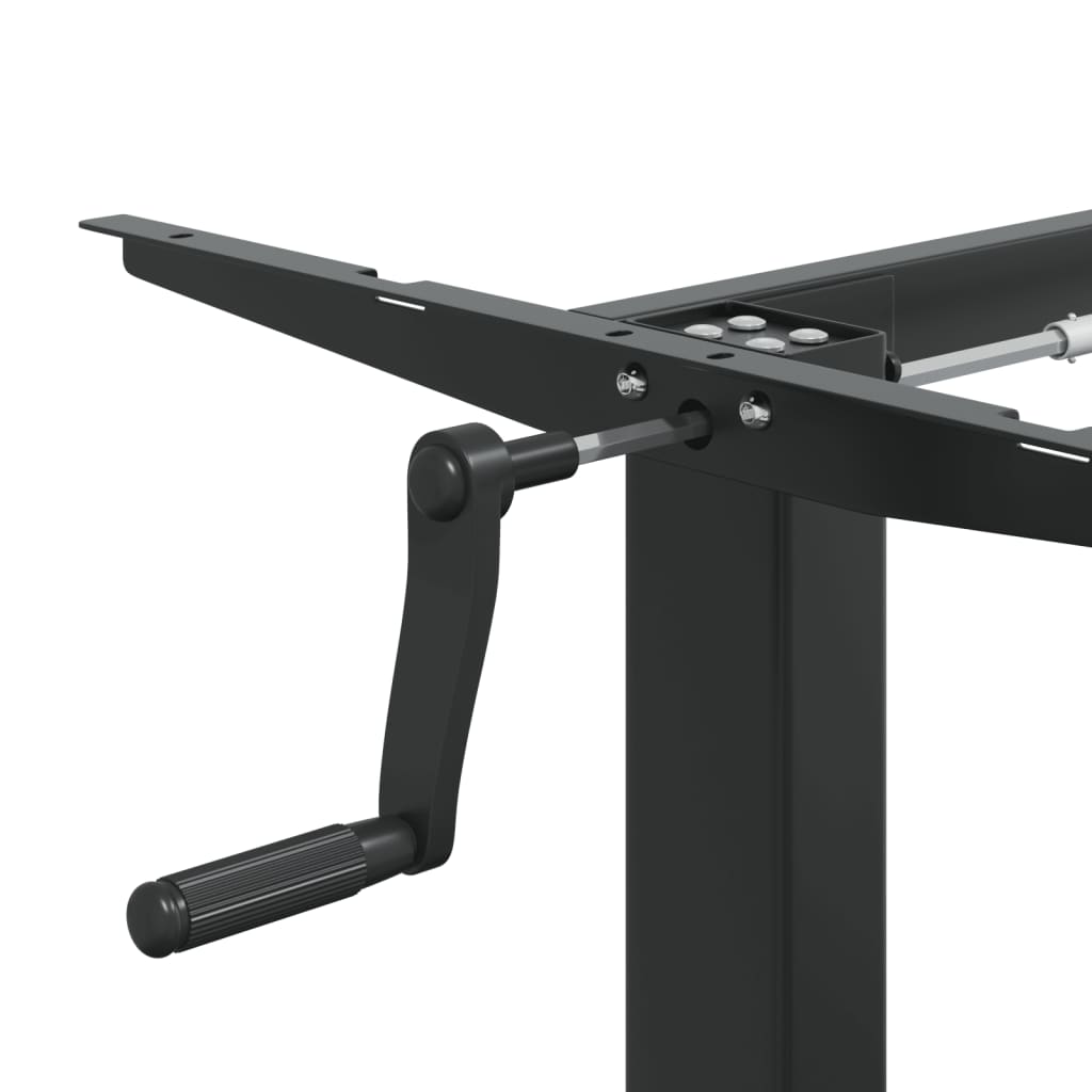 Adjustable Black Steel Standing Desk Frame (94-135)x60x(70-114) cm