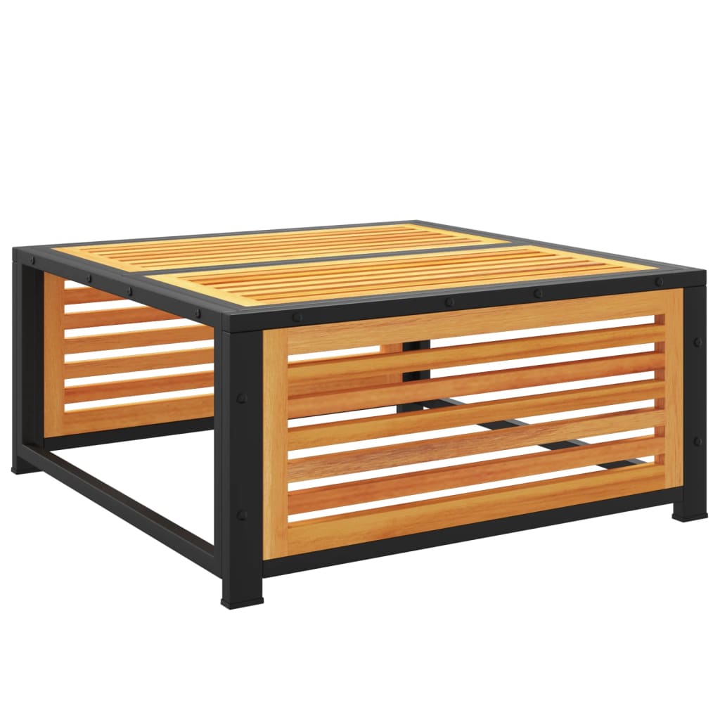 Solid Acacia Wood Garden Table 68x68x30 cm - Elegant Outdoor Decor