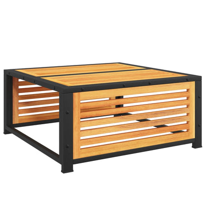 Solid Acacia Wood Garden Table 68x68x30 cm - Elegant Outdoor Decor