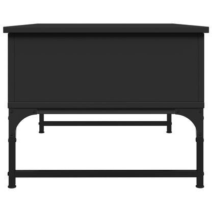 Coffee Table Black 70x50x40 cm Engineered Wood and Metal