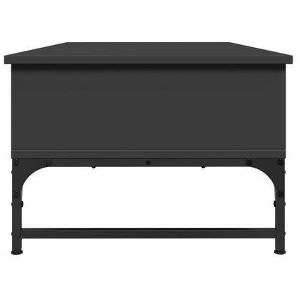Coffee Table Black 100x50x35 cm Engineered Wood and Metal