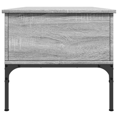Coffee Table Grey Sonoma 100x50x45 cm Engineered Wood and Metal