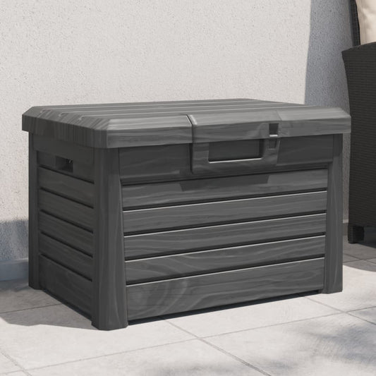 Anthracite Outdoor Cushion Box 73x50.5x46.5 cm Polypropylene