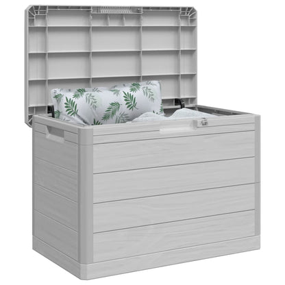 Durable Grey Outdoor Cushion Box - 77.5x44.5x53 cm Polypropylene