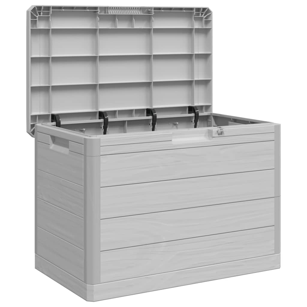 Durable Grey Outdoor Cushion Box - 77.5x44.5x53 cm Polypropylene