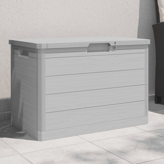 Durable Grey Outdoor Cushion Box - 77.5x44.5x53 cm Polypropylene