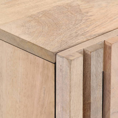 Solid Wood Mango Bedside Cabinets Set - 2 Pcs, 40x34x46 cm, Bleached