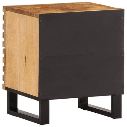 Solid Wood Mango Bedside Cabinets, Set of 2, 40x34x46 cm