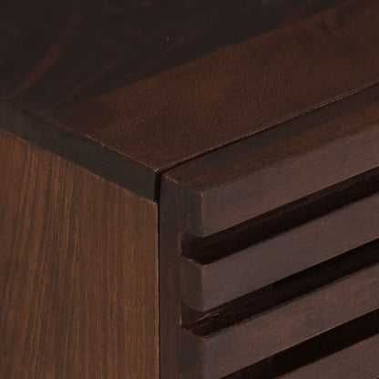 Solid Mango Wood Bedside Cabinets Set of 2 - 40x33x46 cm