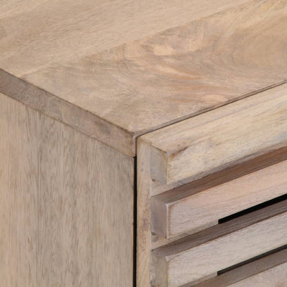 Solid Wood Mango Bedside Cabinets, 2 Pcs, 40x33x46 cm - Bleached Finish