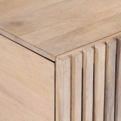 Coffee Table White 80x51x40 cm Solid Wood Mango