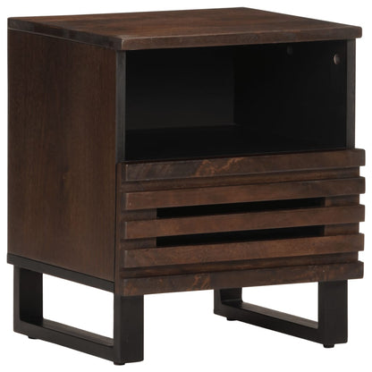 Solid Mango Wood Bedside Cabinet, 40x33x46 cm - Durable & Stylish