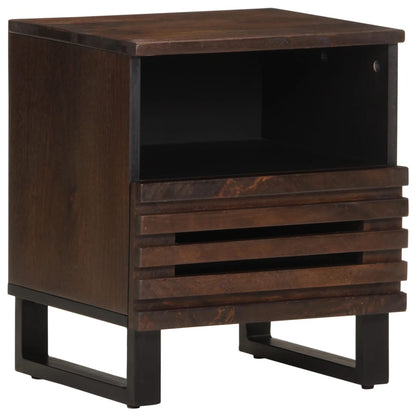 Solid Mango Wood Bedside Cabinets Set of 2 - 40x33x46 cm