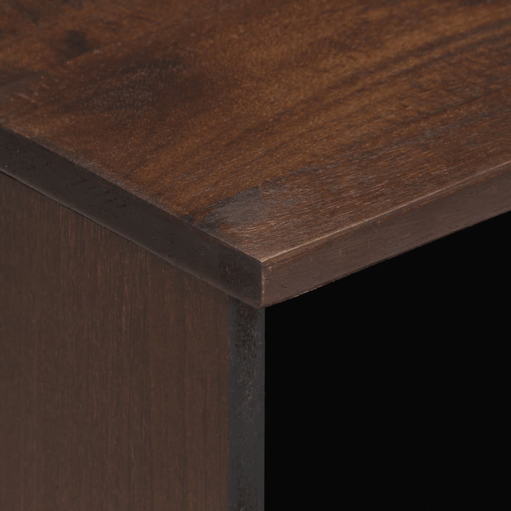 Solid Mango Wood Bedside Cabinets Set of 2 - 40x33x46 cm