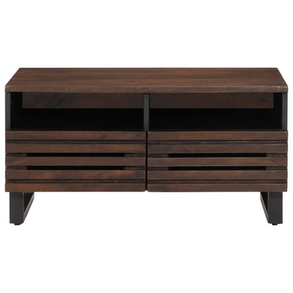 Coffee Table Brown 80x55x40 cm Solid Wood Mango