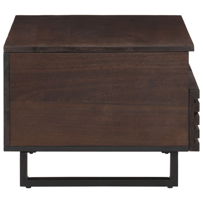 Coffee Table Brown 80x55x40 cm Solid Wood Mango
