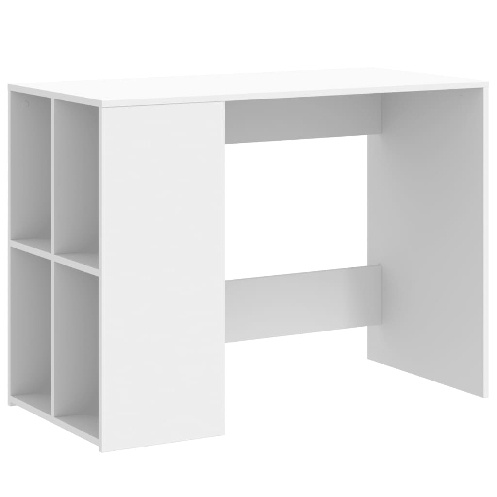 White Engineered Wood Desk - 102x50x75 cm