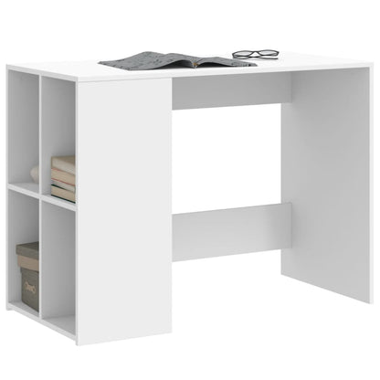 White Engineered Wood Desk - 102x50x75 cm